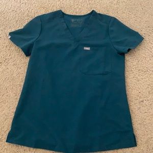 Limited Edition Figs Carribean Blue Top XS